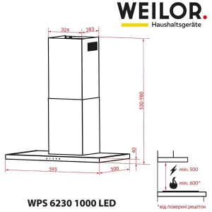 Weilor WPS 6230 SS 1000 LED