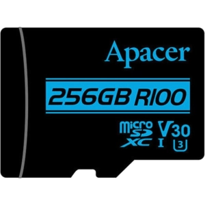 Tarjeta de memoria Apacer microSDXC R100 UHS-I U3 Class 10 256Gb