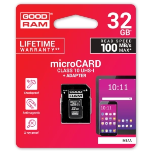 GOODRAM microSDHC 100 Mb/s Class 10 32Gb