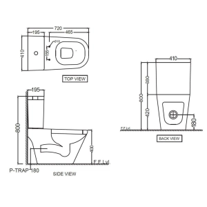 Inodoro Jaquar Vignette 81751P