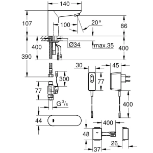 Grohe Euroeco Cosmopolitan E 36409000