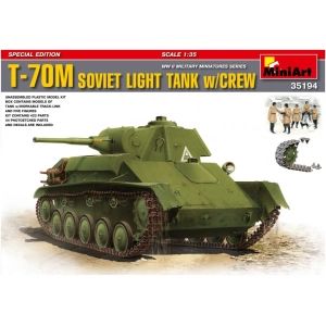 Maqueta MiniArt T-70M Soviet Light Tank w/Crew (1:35)