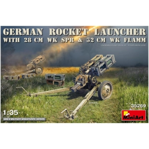 Montaje modelo MiniArt German Rocket Launcher with 28 cm WK SPR and 32 cm WK Flamm (1:35)