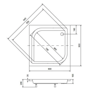 Besco Ares 70x70