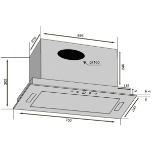 VENTOLUX Punto 90 BG 1200 TRC