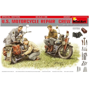 Construir modelo MiniArt U.S. Motorcycle Repair Crew (1:35)