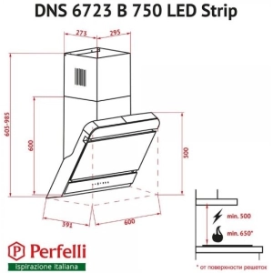 Perfelli DNS 6723 B 1100 BL LED Strip