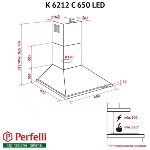 Perfelli K 6212 C BL 650 LED