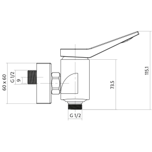 Cersanit Cromo S951-036