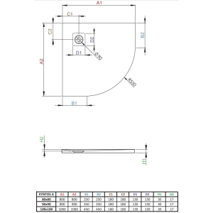 Radaway Kyntos A HKA8080