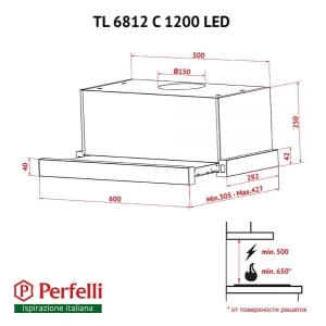 Perfelli TL 6812 C S/I 1200 LED