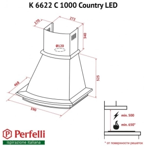 Perfelli K 6622 C BL 1000 Country LED