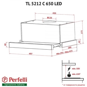 Perfelli TL 6212 C BL 650 LED