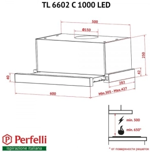 Perfelli TL 6602 C S/I 1000 LED