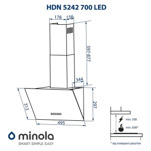 Minola HDN 5242 BL 700 LED