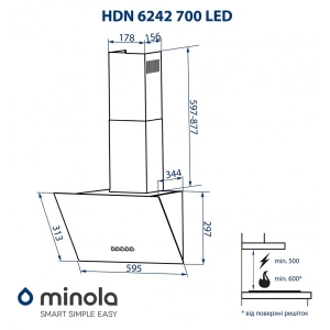 Minola HDN 6242 BL 700 LED