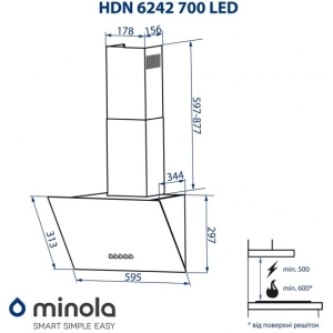 Minola HDN 6242 WH 700 LED