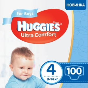 Pañales Huggies Ultra Comfort Boy 4 / 100 pcs