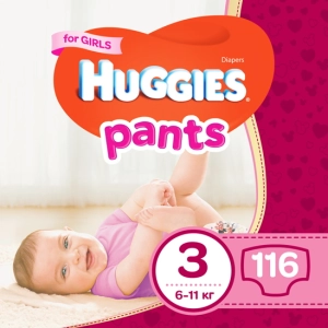 Pañales Huggies Pants Girl 3 / 116 pcs