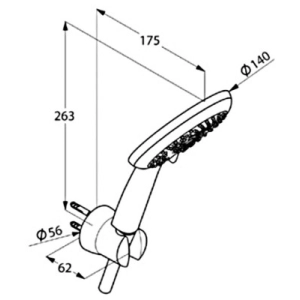 Sistema de ducha Kludi Freshline 679509100