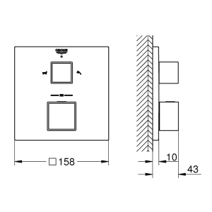 Grohe Grohtherm Cube 24155000