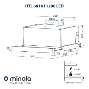 Minola HTL 6814 WH 1200 LED