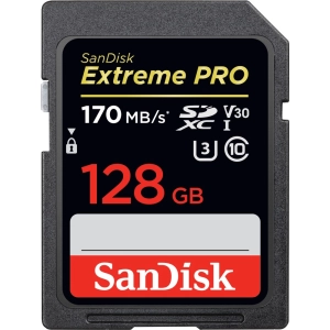 Tarjeta de memoria SanDisk Extreme Pro V30 SDXC UHS-I U3 128Gb