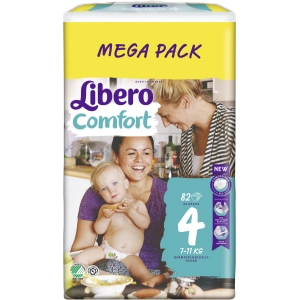 Pañales Libero Comfort 4 / 82 pcs