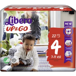 Pañales Libero Up and Go 4 / 22 pcs