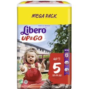 Pañales Libero Up and Go 5 / 60 pcs