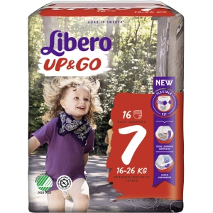 Pañales Libero Up and Go 7 / 16 pcs