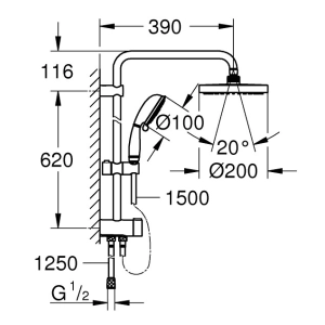 Grohe Tempesta Rustic 200 27399002