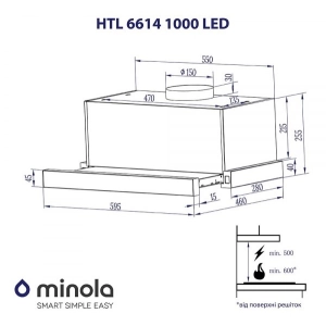 Minola HTL 6614 WH 1000 LED