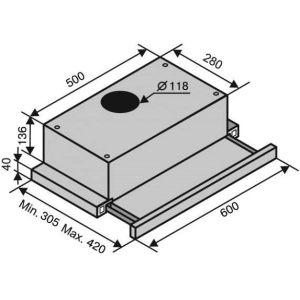 VENTOLUX Garda 60 XBG 750 SMD LED