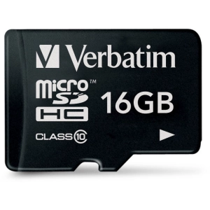 Tarjeta de memoria Verbatim microSDHC Class 10 16Gb