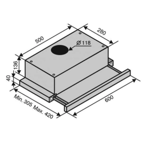 VENTOLUX Garda 60 WH 800 LED