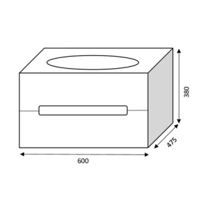 Mueble bajo lavabo Marsan Modeste 60