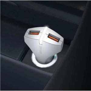 BASEUS Small Rocket QC3.0 Dual-USB Car Charger