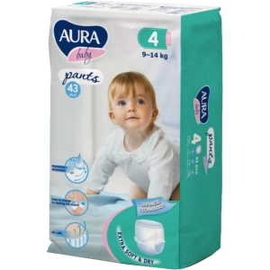 Pañales Aura Baby Pants 4 / 43 pcs