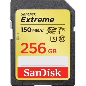 Tarjeta de memoria SanDisk Extreme SDXC Class 10 UHS-I U3 150 MB/s 256 Gb