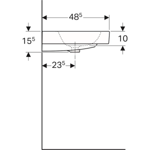 Lavabo Geberit iCon 75 124075000