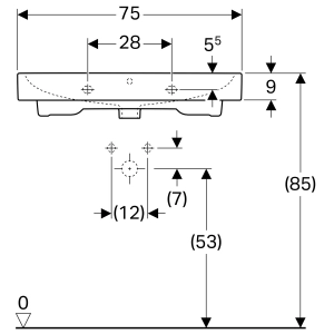 Geberit iCon 75 124075000