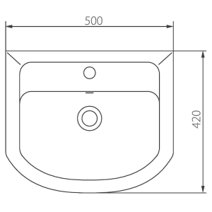 Lavabo Colombo Proxi 50 S10295000