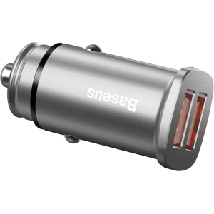 BASEUS Square Metal 30W Dual Quick Car Charger