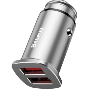 BASEUS Square Metal 30W Dual Quick Car Charger