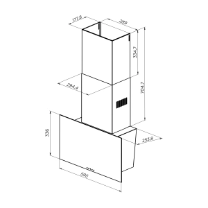 Pyramida V2 60 1000 BL