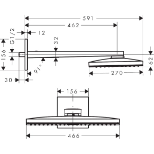 Hansgrohe Rainmaker Select 460 24013400