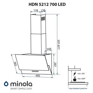 Minola HDN 5212 BL 700 LED