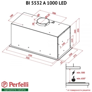 Perfelli BI 5532 A 1000 BL LED