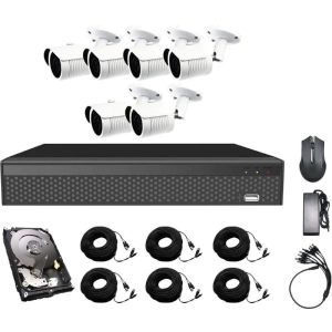 Kit de vigilancia CoVi Security AHD-6W 5MP MasterKit/HDD1000